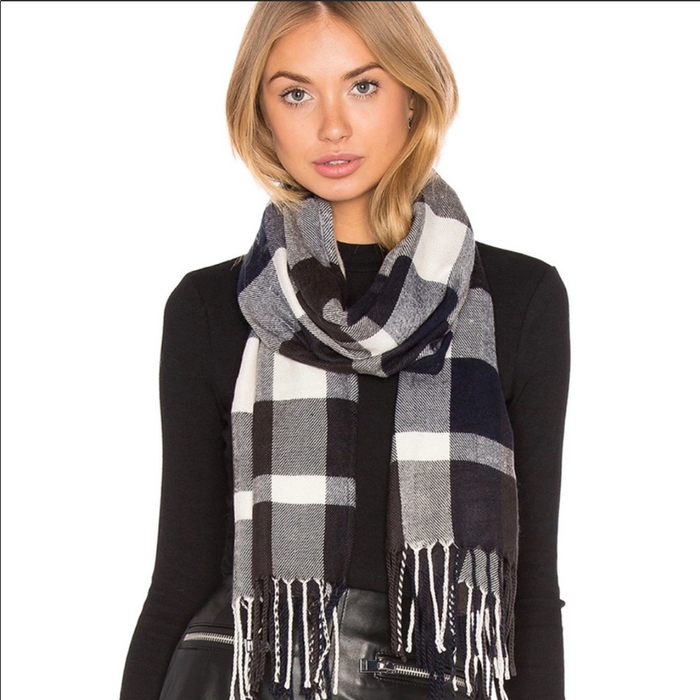 Plush Plaid Scarf